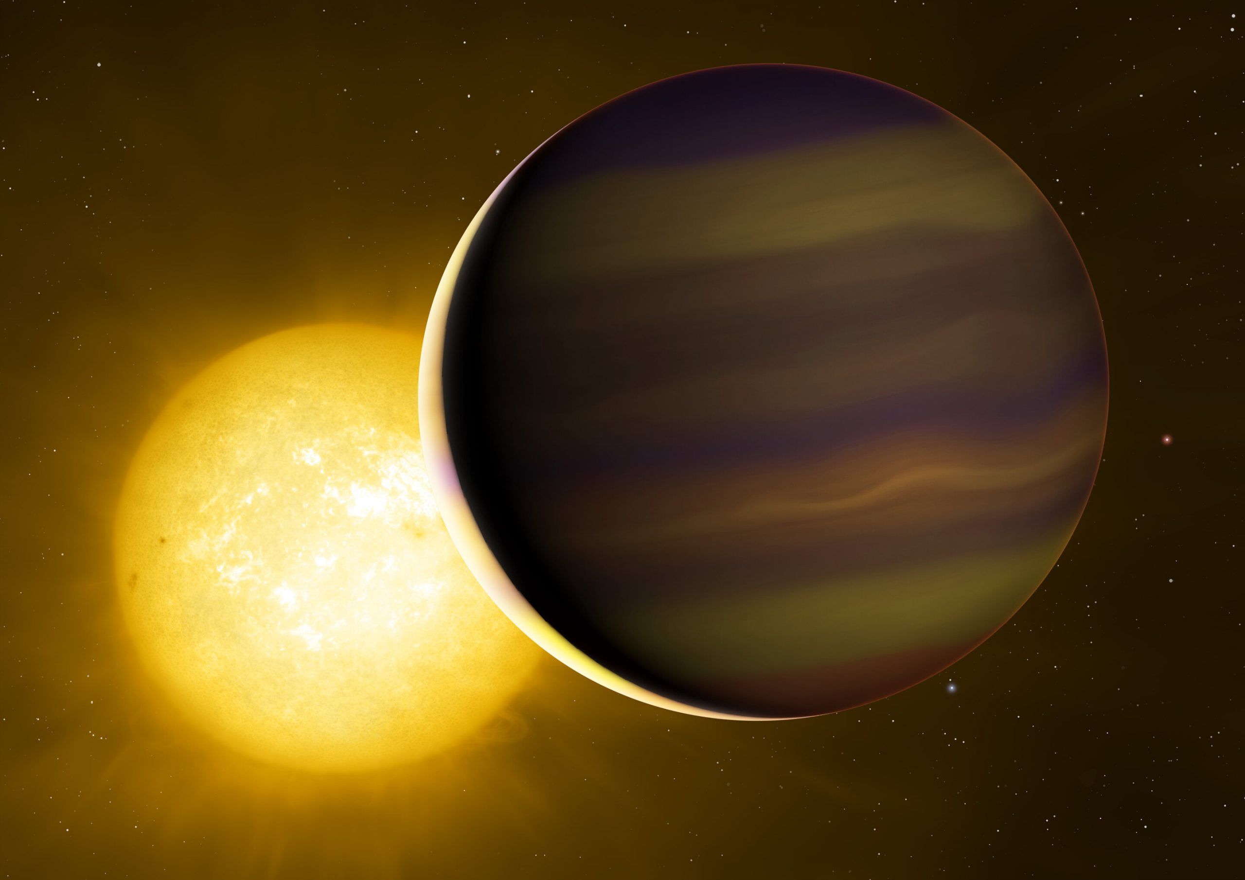 La primera "huella química" de tránsito de un exoplaneta revela su lugar de nacimiento distante